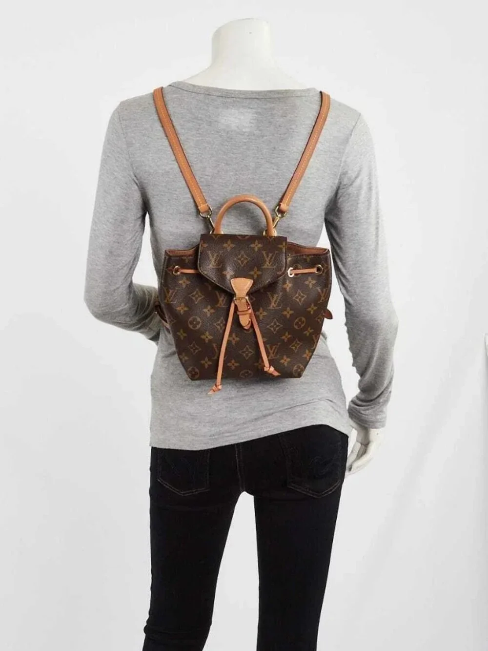 Louis Vuitton Monogram Canvas Montsouris PM NM Backpack Bag